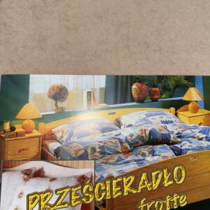 PRZEŚCIERADŁO FROTTE Z GUMKĄ-CIEMNY BEŻ 004