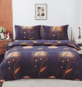 POŚCIEL POLAROWA 160X200 GRANATOWA W MEDUZY