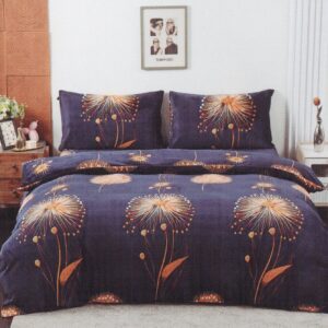 POŚCIEL POLAROWA 160X200 GRANATOWA W MEDUZY