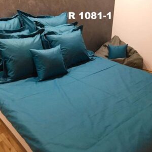 POLSKA POŚCIEL BAWEŁNIANA 220×200 1081-1 SZMARAGDOWY KOMPLET