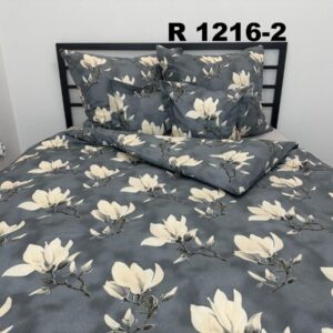 POLSKA POŚCIEL BAWEŁNIANA 160X200-1216-2 ŻÓŁTE MAGNOLIE