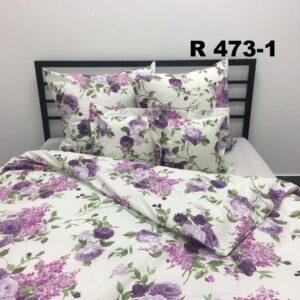 POŚCIEL BAWEŁNA D’LUX 160×200 POLSKA POŚCIEL 473-1 RÓŻE NA ECRU