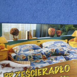 PRZEŚCIERADŁO FROTTE Z GUMKĄ- NIEBIESKIE 021