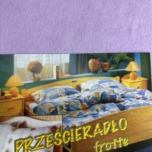 PRZEŚCIERADŁO FROTTE Z GUMKĄ- FIOLETOWE 009