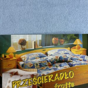 PRZEŚCIERADŁO FROTTE Z GUMKĄ-JASNO SZARE 013