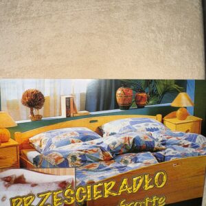 PRZEŚCIERADŁO FROTTE Z GUMKĄ-KREMOWE 003A